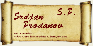 Srđan Prodanov vizit kartica
